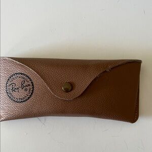 Ray-Ban Brown Leather Sunglasses Holder